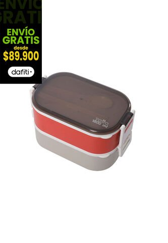 Portacomidas Magu Gris/Rojo Totto