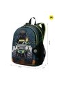 Morral Para Niño Monster Race Mediano Negro de Totto