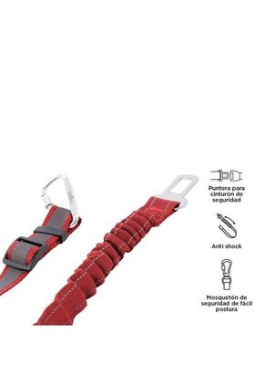 Correa Para Perro Simba Rojo/Negro