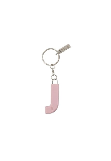 Llavero De Goma Abc Color Rosado