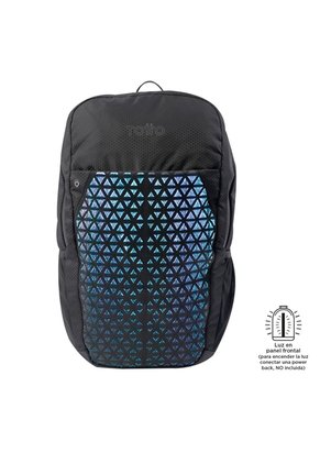 Morral Para Moto Movit Porta PC 16” Negro Con Luces Led