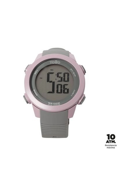 Reloj Digital Chron Color Gris