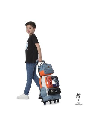 Lonchera Térmica Para Niño Gemini Mediano Gris