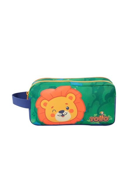 Cartuchera Escolar Para Niño Little Lion Azul