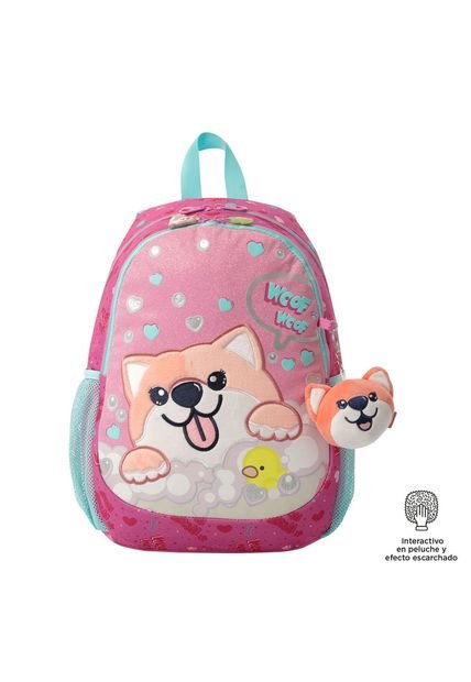 Morral Para Niña Doggy Love Mediano Rosado