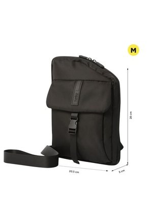 Bolso Para Hombre Ttb Mediano Porta Tablet 10" Negro