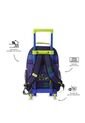 Maleta Para Niño Con Ruedas Dino Rock Mediano Azul de Totto