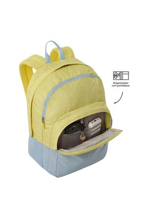 Morral Universitario Porta PC 16" Toluca 2.0 Amarillo/Azul Mujer