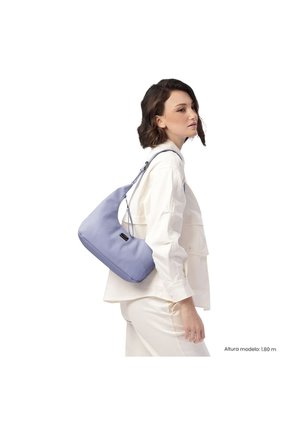 Bolso Para Mujer Smooth Tipo Crossbody Pequeño Morado