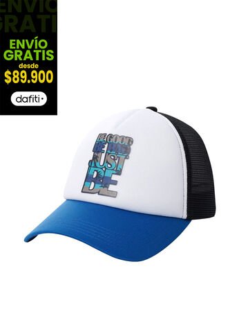Gorra Camionera Atlasy Color Blanca/Azul Totto
