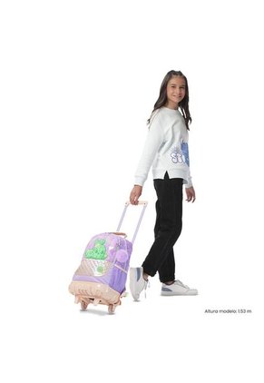 Maleta Para Niña Con Ruedas Kacty Mediano Morado