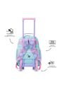 Morral Con Ruedas Niña Minnie Mediana Morada Con Corazones de Totto