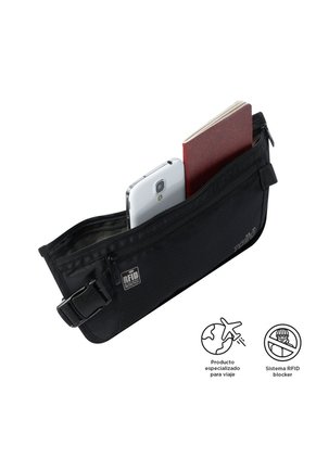 Canguro Invisible De Viaje Security Con RFID Blocker Negro