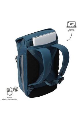 Morral Multifuncional Expandible Dual Azul Porta PC 16”