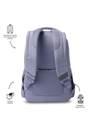 Morral Universitario Porta PC 14" Misisipi Morado Mujer
