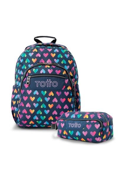 Combo Escolar Morral  Acuarela Y Cartuchera Agapec Grande