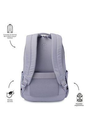 Morral Universitario Steif Ino Porta PC 15.4" Morado Mujer