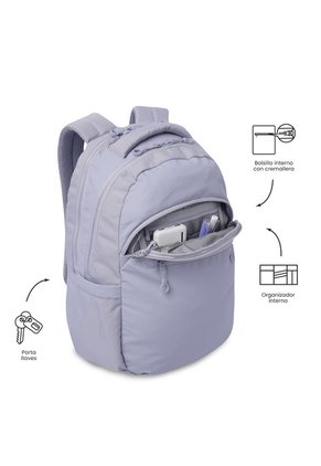 Morral Universitario Steif Ino Porta PC 15.4" Morado Mujer