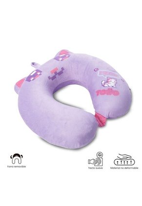 Almohada De Viaje Para Niña Andy Cat Morada