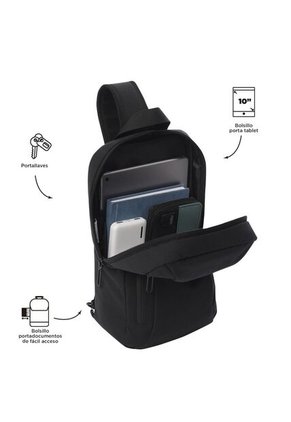 Bolso Hombre Porta Tableta 10" Felt Negro