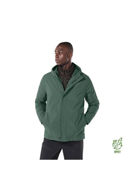 Chaqueta Acolchada Para Hombre Maubois 3 En 1 Verde