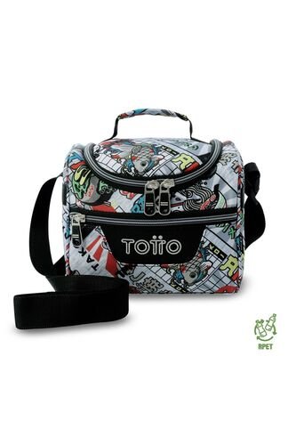 Lonchera Térmica Para Hombre Pizarra Mediano Gris Totto