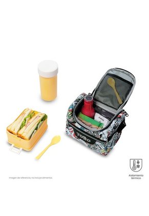 Lonchera Térmica Para Hombre Pizarra Mediano Gris