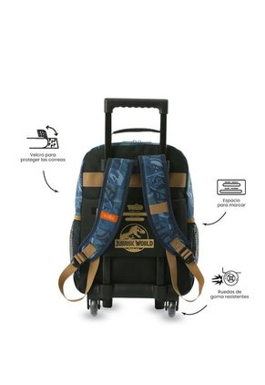 Maleta Para Niño Con Ruedas Jurassic World Territory Mediano Azul