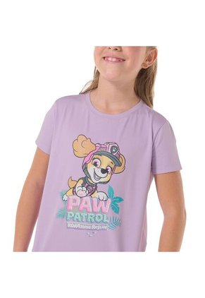 Camiseta Para Niña Paw Patrol Roar Some Rescue Morada