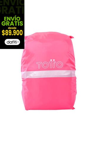 Forro Impermeable Rain Cover Plegable Para Maleta Rosado Totto