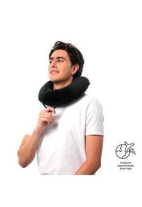 Almohada De Viaje Memory Foam Jet Pillow Negra