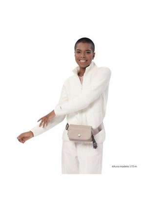 Riñonera Mujer Corneana Mediana Color Beige