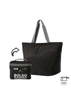 Shopping Bag Plegable Ramel Liviana Negro