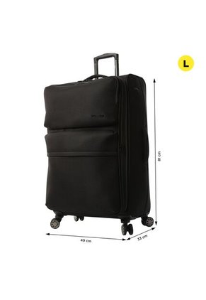 Maleta De Viaje Grande 360 Canvas Bodega Negra