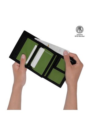 Billetera Contrast Mee Negra Mediana