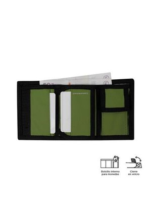 Billetera Contrast Mee Negra Mediana