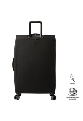 Maleta De Viaje Grande 360 Canvas Bodega Negra