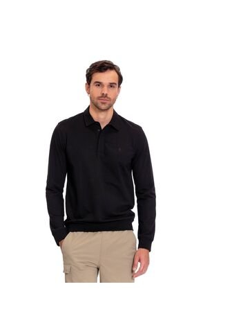 Camisa Polo Para Hombre Ml Burle Negra Totto
