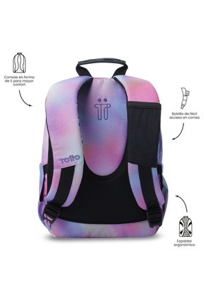 Morral Juvenil Tempera Glitter Pequeño Rosado