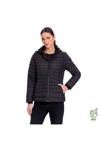 Chaqueta Acolchada Para Mujer Chalina 2 En 1 Negra Totto