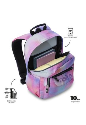 Morral Juvenil Tempera Glitter Pequeño Rosado