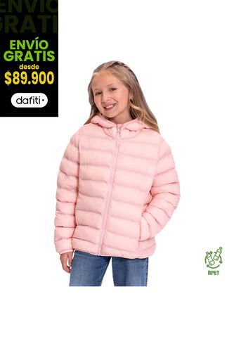 Chaqueta Para Niña Colorkid 2.0 Acolchada Color Rosada Totto