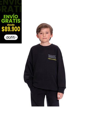 Buzo Para Niño Samu Color Negro Totto