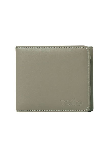 Billetera Ermatto Con RFID Beige Pequeña