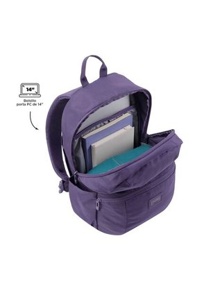 Morral Universitario Porta PC 14" Trik M Morado Mujer