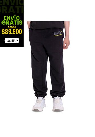 Pantalón Jogger Para Niño Jav Color Negro Totto