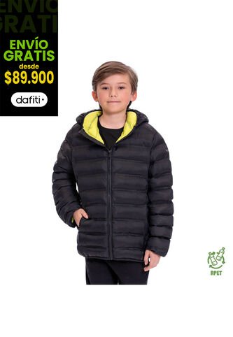 Chaqueta Para Niño Colorkid 2.0 Acolchada Color Negra Totto