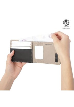 Billetera Hombre Nexus Mediana Con RFID Blocker Beige