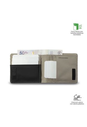 Billetera Hombre Nexus Mediana Con RFID Blocker Beige
