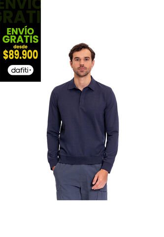 Camisa Polo Para Hombre Ml Burle Azul Totto